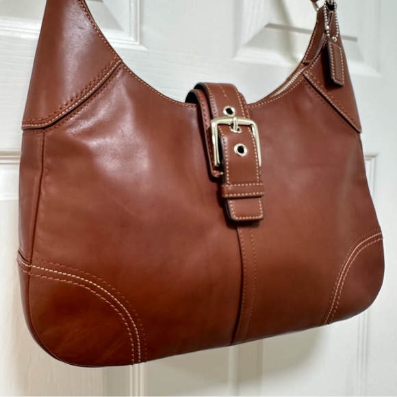 Coach Hamilton Y2K Hobo in Cognac Leather with Buckle Closure LIKE NEW - Picture 12 of 16
